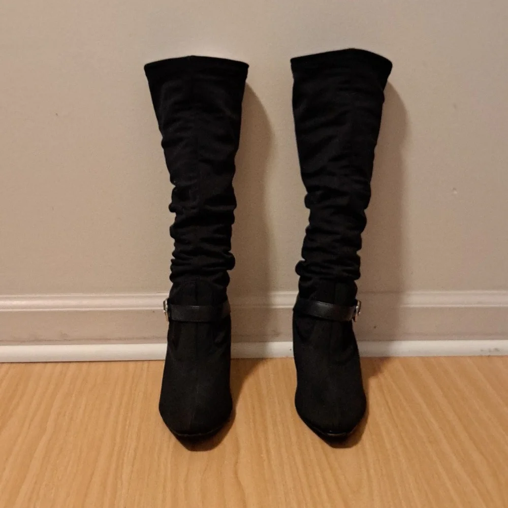 Navy blue boots - Picture 2 of 8